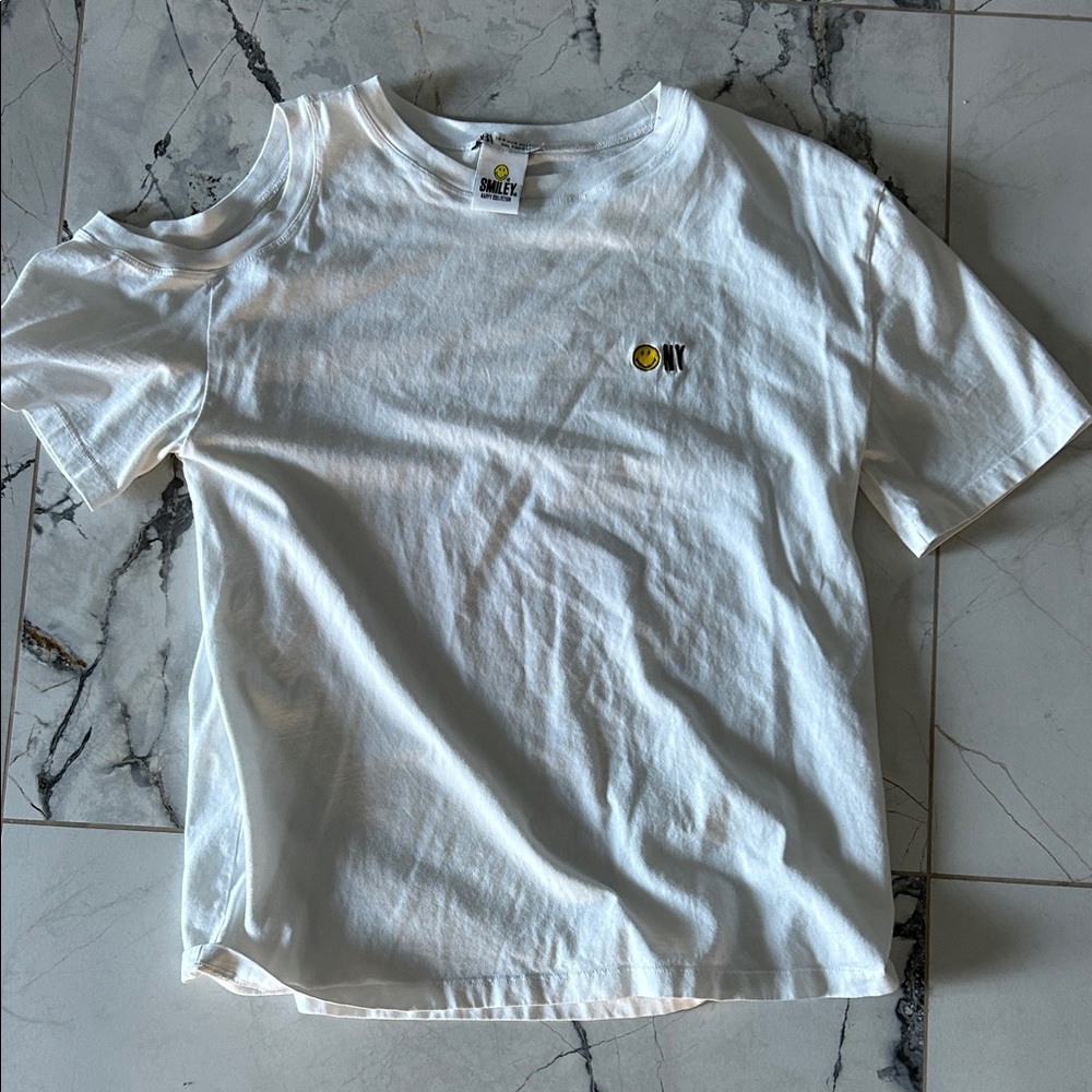 White Kids Shirt with Logo